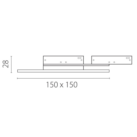 Трековый однофазный светильник отраженного света Lightstar Linea 236131Q