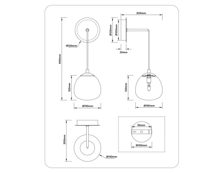 Бра Ambrella Light High Light Modern LH51005