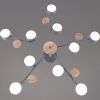 Потолочная люстра Reluce 03758-0.3-10 GREY+WOOD GX53