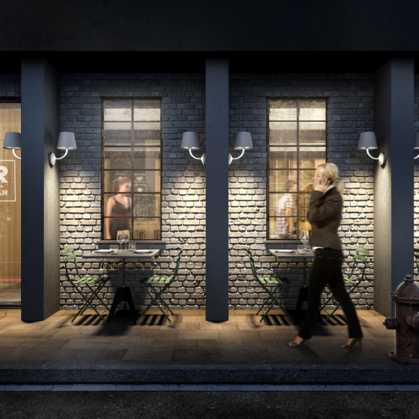 Уличный настенный светильник DesignLed W-17910-7-GR-WW 007615