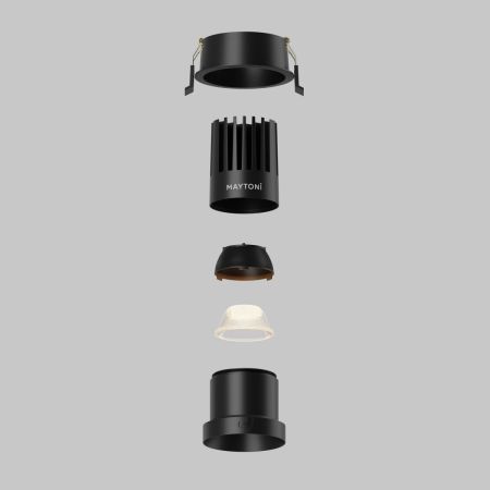 Встраиваемый светильник Maytoni Dip DL118-15W-2.7K-B