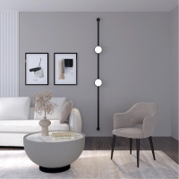 Трековый однофазный светильник Denkirs Belty Flow DK5567-BK