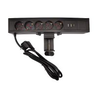 Блок розеток LE4 (5 секции 2 USB + 1 type-C беспроводная зарядка) Mebax 00-00002875