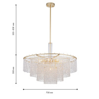 Люстра на штанге Favourite Fringe 4762-9P