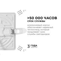 Встраиваемая светодиодная панель Apeyron FLP 06-117