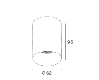 Накладной светильник Italline IT02-027 white 3000K