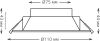Встраиваемый светильник Gauss Basic Downlight 9033420209