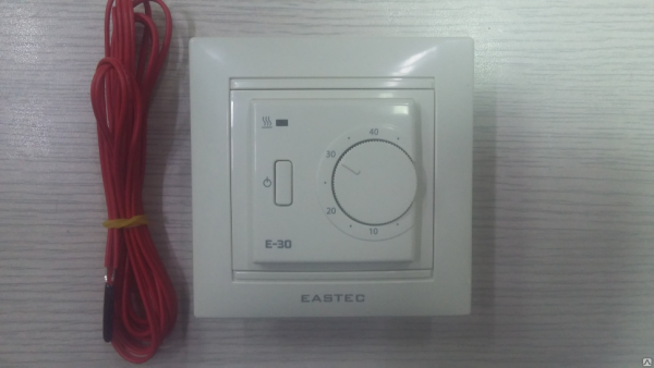 Терморегулятор для теплого пола Eastec E-30 механический белый