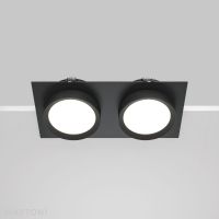 Встраиваемый светильник Maytoni Hoop DL086-02-GX53-SQ-B