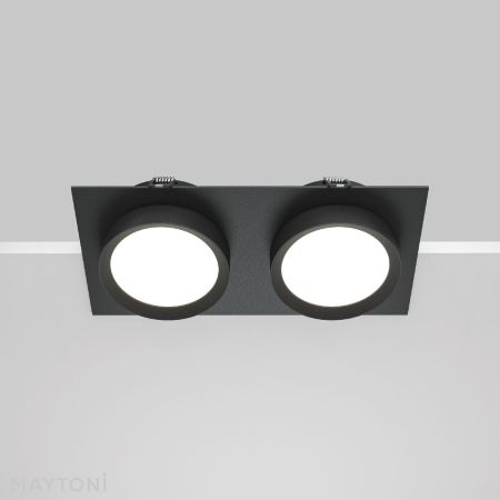 Встраиваемый светильник Maytoni Hoop DL086-02-GX53-SQ-B