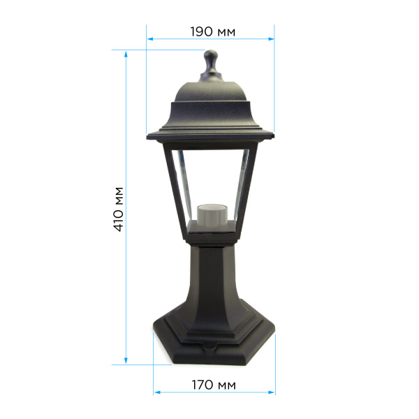 Уличный светильник Apeyron Оскар 11-12ЧЕР