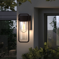 Уличный настенный светильник Elektrostandard Lab 35001/D коричневый a061044