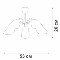 Потолочная люстра Vitaluce V3335-7/5PL