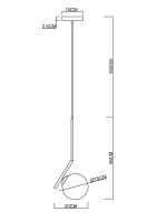 Подвесной светильник Arte Lamp Bolla-unica A1924SP-1BK