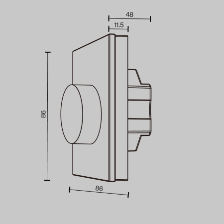 Роторная панель управления Maytoni Union 711027