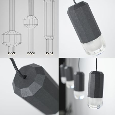 Подвесной светильник ImperiumLoft Via Wireflow Polyhedral 144326-22