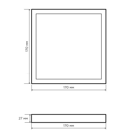 Накладная светодиодная панель Apeyron 06-68