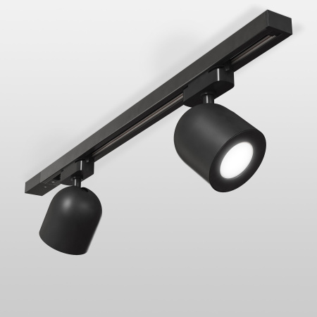 Трековый светильник для однофазного шинопровода Ogma GU10 черный Elektrostandard