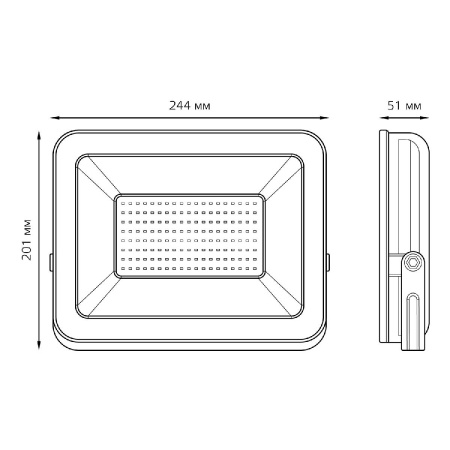 Прожектор светодиодный Gauss Elementary Промо 100W 6500К 613100100P