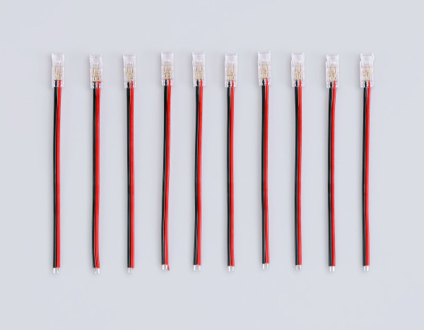 Соединитель гибкий односторонний Ambrella Light Illumination COB 12/24V для лент 5mm (2 конт.) (10шт. в комплекте) GS7373