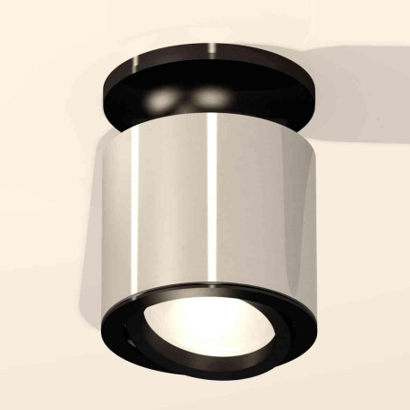 Комплект накладного светильника Ambrella light Techno Spot XS7405020 PSL/PBK серебро полированное/черный полированный (N7926, C7405, N7002)