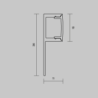 Алюминиевый встраиваемый профиль Maytoni 636001
