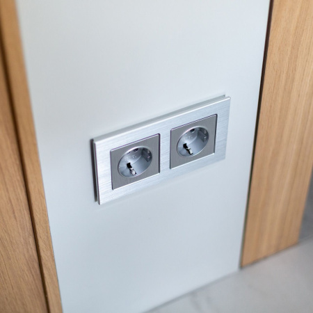 Рамка Aluminium на 2 поста алюминий WL11-Frame-02 Werkel