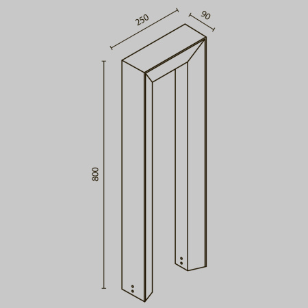 Ландшафтный светильник Maytoni Frama O469FL-L12GF3K