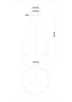 Подвесной светодиодный светильник Arte Lamp Grace A1868SP-1PB