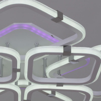 Потолочная люстра Reluce 06321-3.3-4+4A WH+CR (RGB)