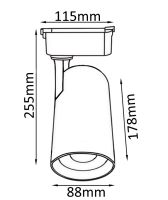 Трековый светильник Crystal Lux CLT 0.31 006 CLT 0.31 006 40W BL