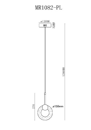 Подвесной светильник MyFar Lora MR1082-PL
