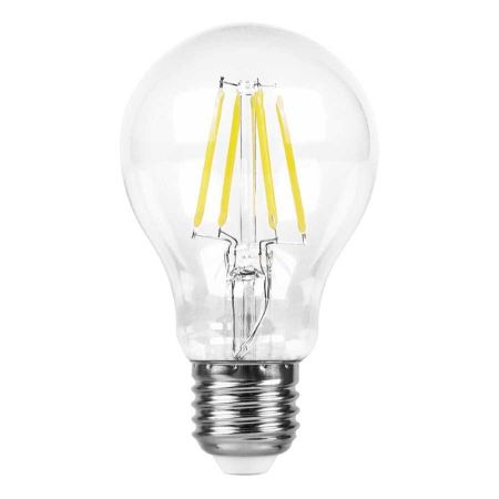 Лампа светодиодная филаментная Feron E27 7W 2700K Шар Прозрачная LB-57 25569