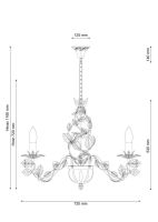 Подвесная люстра Lucia Tucci Fiori Di Rose 185.8