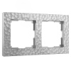 Рамка Werkel Hammer на 2 поста серебряный W0022406