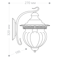 Уличный настенный светильник Feron Флер PL591 41171