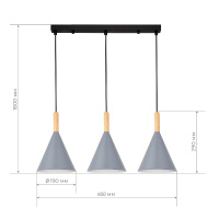 Подвесной светильник Evoluce Arket SLE1255-413-03