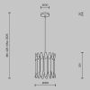 Подвесной светильник Maytoni Shiver MOD539PL-01MG