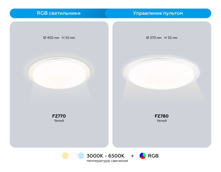 Потолочный светильник Ambrella Light Orbital Dance FZ770