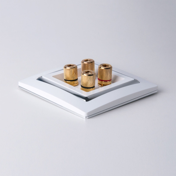 Акустическая розетка х4 белая WL01-AUDIOx4 Werkel