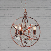 Подвесная люстра LOFT IT Foucaults orb crystal Loft1897/4