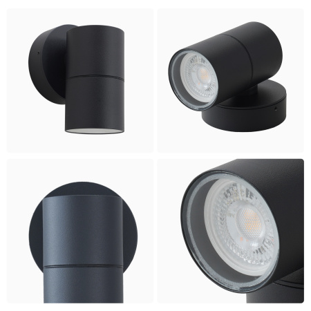 Уличный настенный светильник Apeyron Graphite 11-116