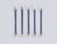 Соединитель гибкий двухсторонний Ambrella Light Illumination COB RGB 12/24V для лент 10mm (4 конт.) (5шт. в комплекте) GS7921