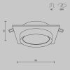 Встраиваемый светильник Maytoni Technical Hoop DL086-GX53-SQ-BW