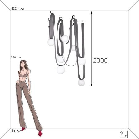 Подвесная люстра Loft IT Picot 10240/7