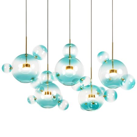 Подвесная люстра Loft IT Bolle 2027-S5 Blue