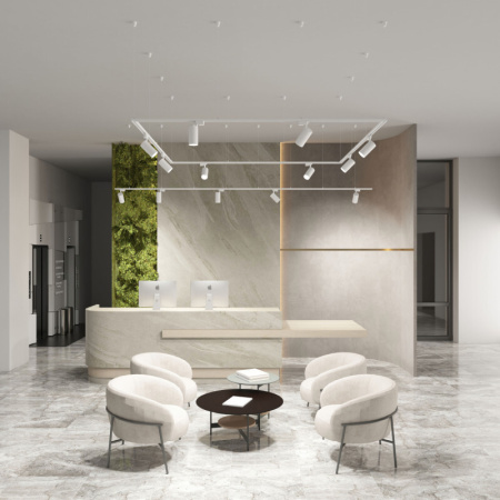 Трековый однофазный светильник Denkirs Solid Koper DK6456-WH