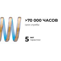 Светодиодная лента Apeyron 24В COB 12Вт/м 3000К 5м IP65 00-390
