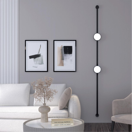 Трековый однофазный светильник Denkirs Belty Flow DK5567-BK