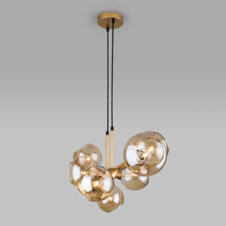 Подвесная люстра Eurosvet 70113/8 янтарный Smart a047076